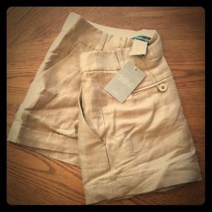 NWT-Anthropologie Cartonnier Khaki Shorts